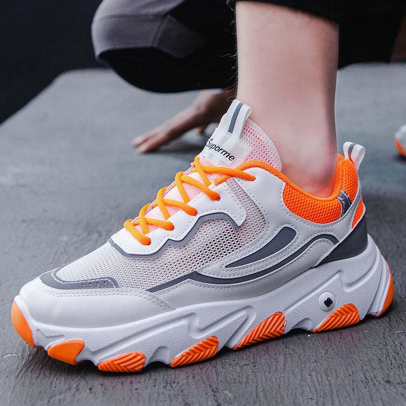 Size 39-44 Men Flying Woven Mesh Sneakers Comfortable Breathable Running Basketball Shoeses Shockproof Non-slip Skate Shoes