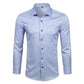 Men's Comfortable Bamboo Fiber Dress Shirts Casual Slim Fit Long Sleeve Male Social Shirts