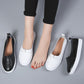 Women's Flat Casual Shoes Cowhide White Shoes Summer One-step Women's Shoes Walking Shoes Soft Sole Mother Shoes