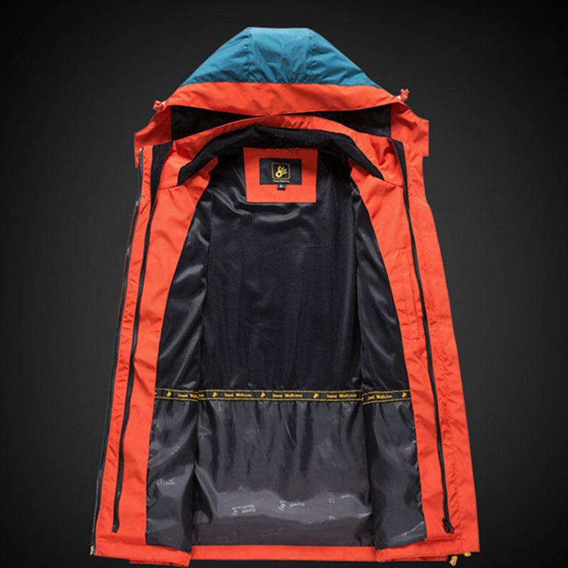 Outdoor Leisure Sports Men's Jacket Fashion Trend Loose Waterproof Warm Sportswear