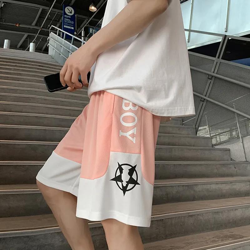 Basketball Shorts Men's Summer Thin Hip-hop Five-point Pants Trend American Loose Ice Silk Sports