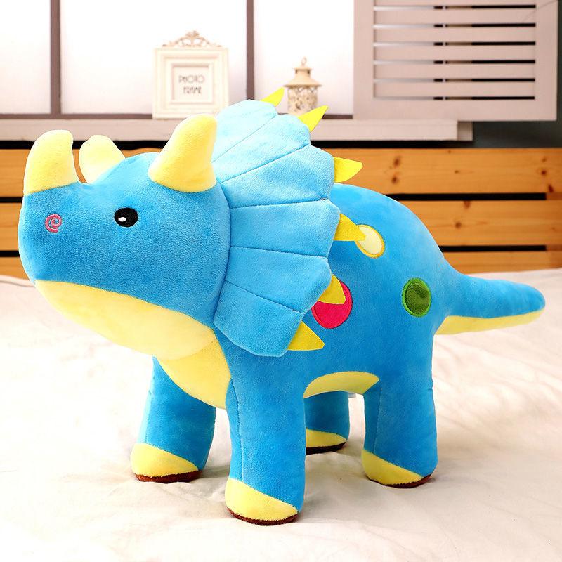 Lovely Dinosaur Plush Toy Soft Boy Triceratops Doll Jurassic Animal Doll Kids Birthday Present