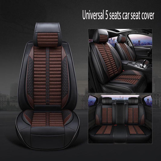 5 seats Universal Car seat cover Waterproof Car Seat Cover Universal 5 set Auto Seat Cushion Leather