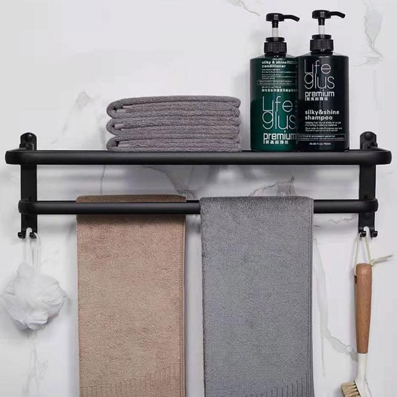 Bathroom Towel Rack Porte Serviettes Toilet Rack Toilet Storage Rack Wall Hanging Clothes Hook Towel Rack Accroche