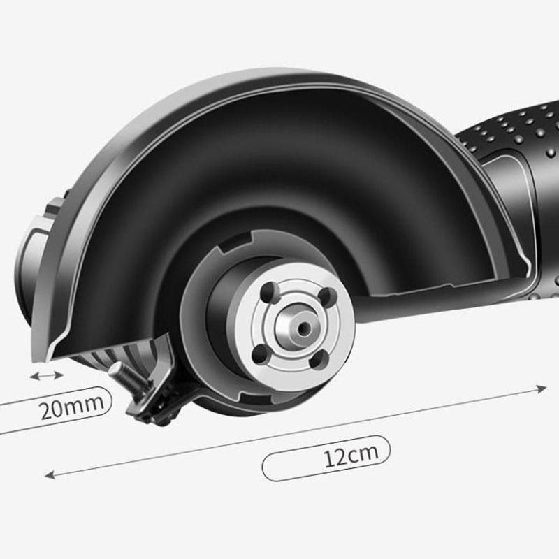 36VF 1200W Luxury Cordless Angle Grinder Set Electric Grinder Handheld Polisher Cutter with Two Batteries