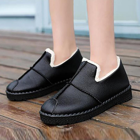 Winter Women's Cotton Shoes Waterproof, Non-slip and Velvet Warm Shoes Thickened Thick-soled Beanie Cotton Shoes