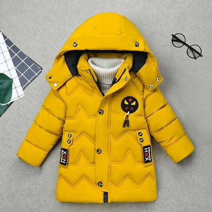 Children Jacket For Boy Coat Autumn Winter Jackets For Boys Jacket Kids Warm Hooded Zipper Outerwear