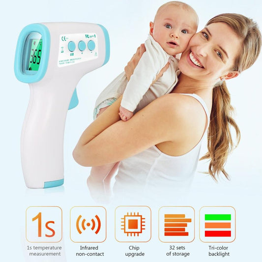 Digital IR Infrared Thermometer Non-contact Ear Forehead Object Thermometer for Baby Adult LCD