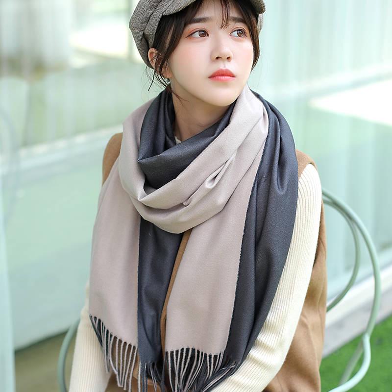 Scarf for Women Women's Long Cashmere Wrap Scarf Shawl Solid Color Stole Pashmina