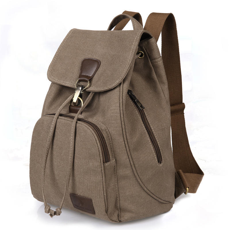 Backpack Outdoor Canvas Backpack Retro Fashion Backpack Women Shoulder Bag