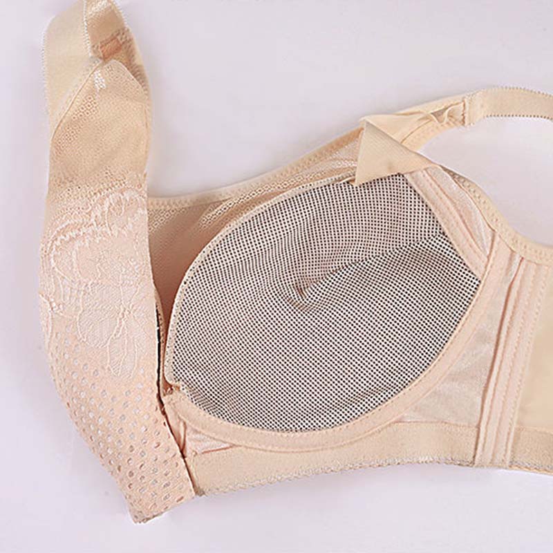 Large Size Thin Section Gather No Steel Ring Bra Big Breasts Show Small Underwear Ladies Anti-sagging Breast Bra