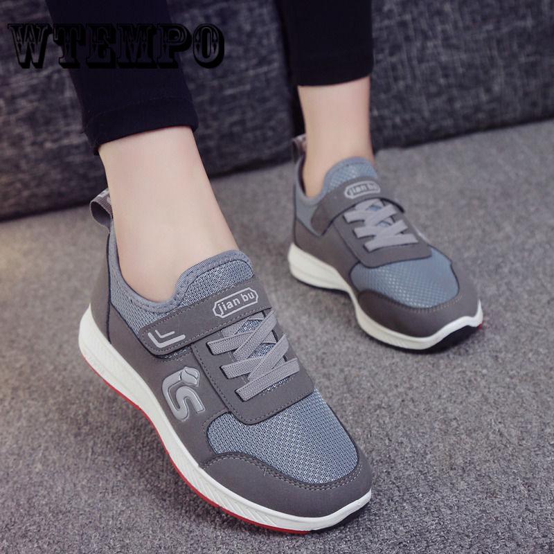 Breathable Fashionable Women Lady Sport Running Shoes Mesh Cloth Sneakers