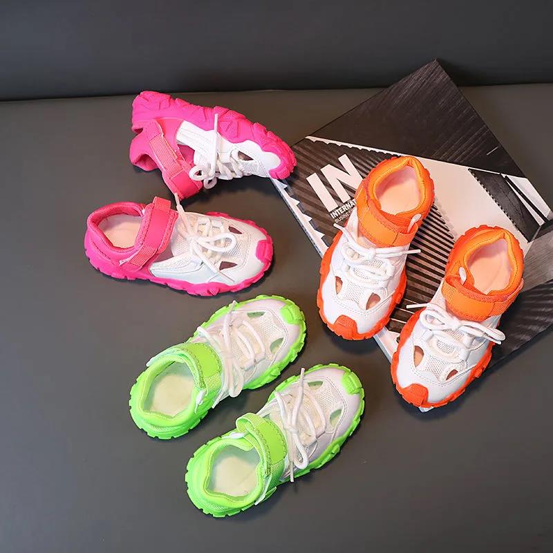 Children's Summer Light Casual Colorful Sandals Kids' Soft Sole Non-slip Outdoor Beach Sandals