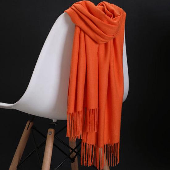 Scarf Fashion Women Cashmere scarves ladies Winter Scarf Solid color Thick Shawls