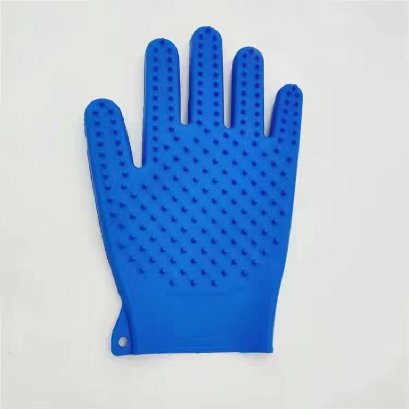 Silicone Cat Gloves Hair Removal Cleaning Cat Comb Glove Pet Cats Grooming Accessories Bath Gloves Massage Matted Hair Cleaner Antibite Brush Gloves