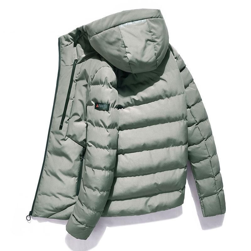 Cotton clothing Large size Down jacket  Trend Leisure Men's clothes Winter Medium and long section