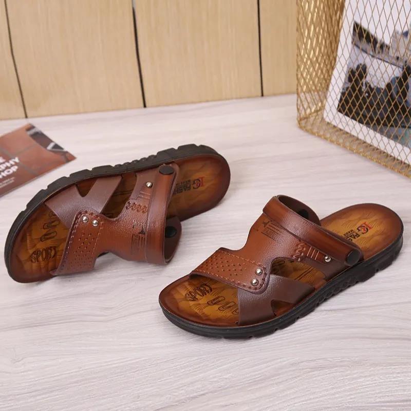 Summer Sandals Beach Fashion Breathable Sandals Soft Sole Sandals Sprayed Men's Sandals