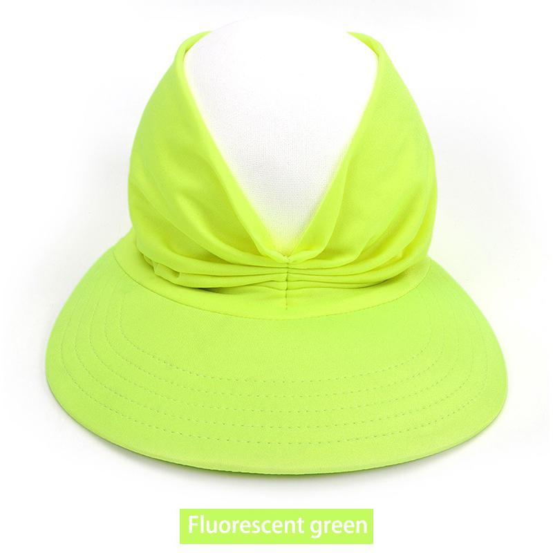 Flexible Adult Hat for Women Anti-UV Wide Brim Visor Hat Easy To Carry Travel Caps Fashion Beach Summer Sun Protection Hats