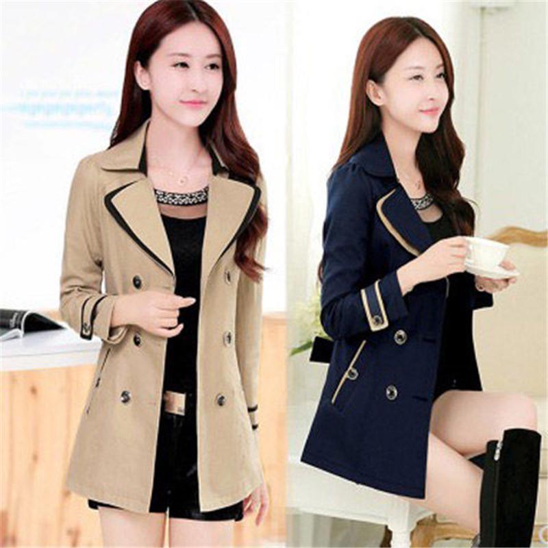 2019 Woman Short Windbreaker Casual Student Clothes Easy Loose Coat Moda Mujer Trench Coat Outwear