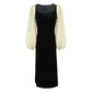 Women's Autumn and Winter Long Velvet Dress Female Vintage Elegant Long Sleeve Slim Party Dress