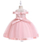 Embroidery Silk Princess Dress for Baby Girl Flower Elegant Girls Dresses  Party Christmas Halloween Kids Dresses Clothes