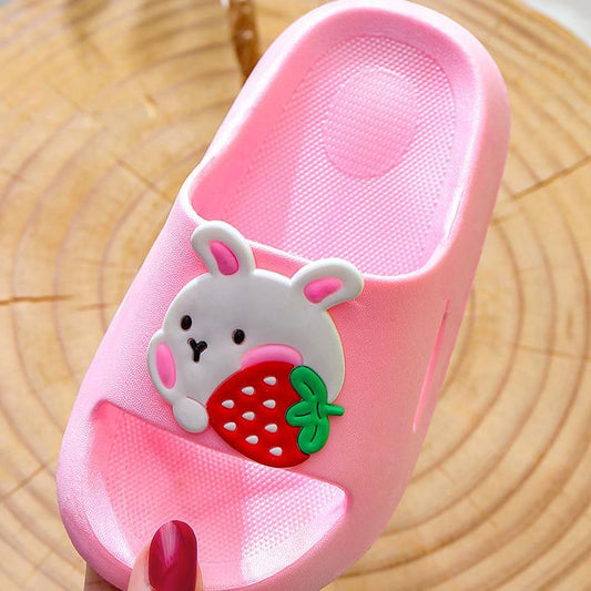 Children's Cute Cartoon Slippers In Summer Boys and Girls Tasteless Antiskid Indoor Home Soft Bottom Non Slip Slippers