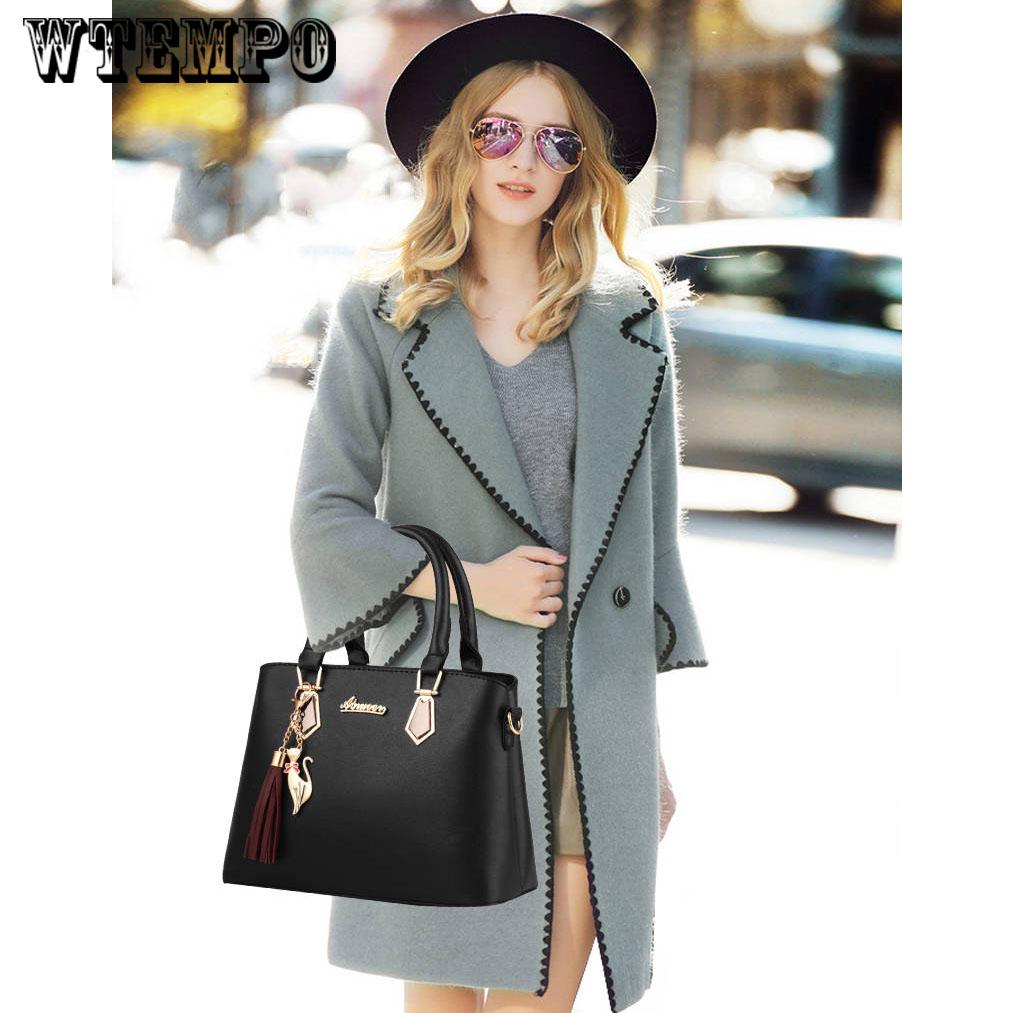 Fashion wild handbag casual trend shoulder bag Messenger bag leather sense summer handbag