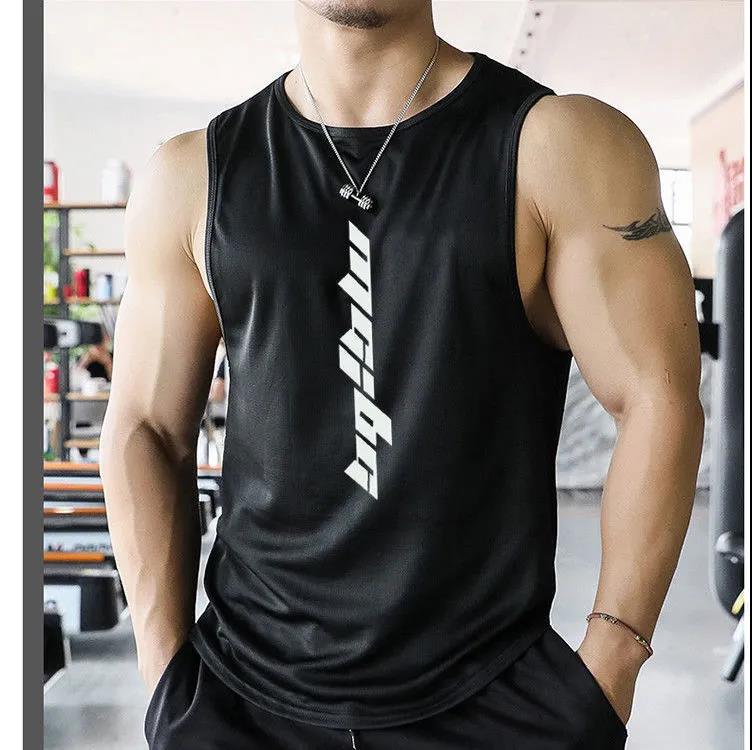 Men's Quick-drying Sports Vest Sleeveless Summer Training Fitness Running Moisture Wicking T-shirt