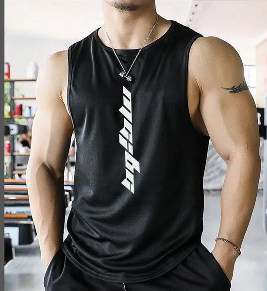 Men's Quick-drying Sports Vest Sleeveless Summer Training Fitness Running Moisture Wicking T-shirt