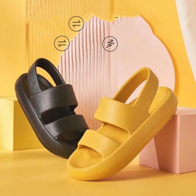 Ultra-thick Bottom Outer Wear Sandals Women's Summer Heightening and Thickening Slippers EVA Soft and Comfortable Lightweight Sandals