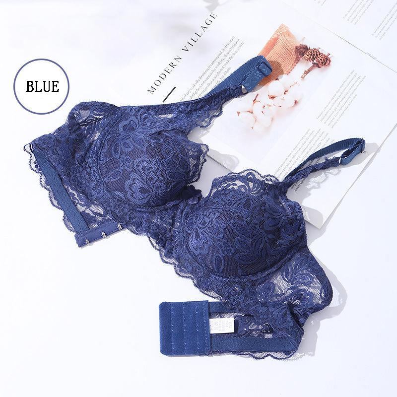 No Steel Ring Ultra-thin Bra Thin Underwear Ladies Gather Lace Sexy Big Breasts No Sponge Large Size Bra