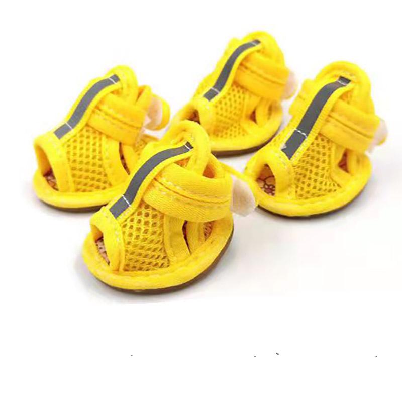 Breathable Mesh Hollow Sandals Summer Pet Dog Puppy Water Repellent Anti-Slip Shoes