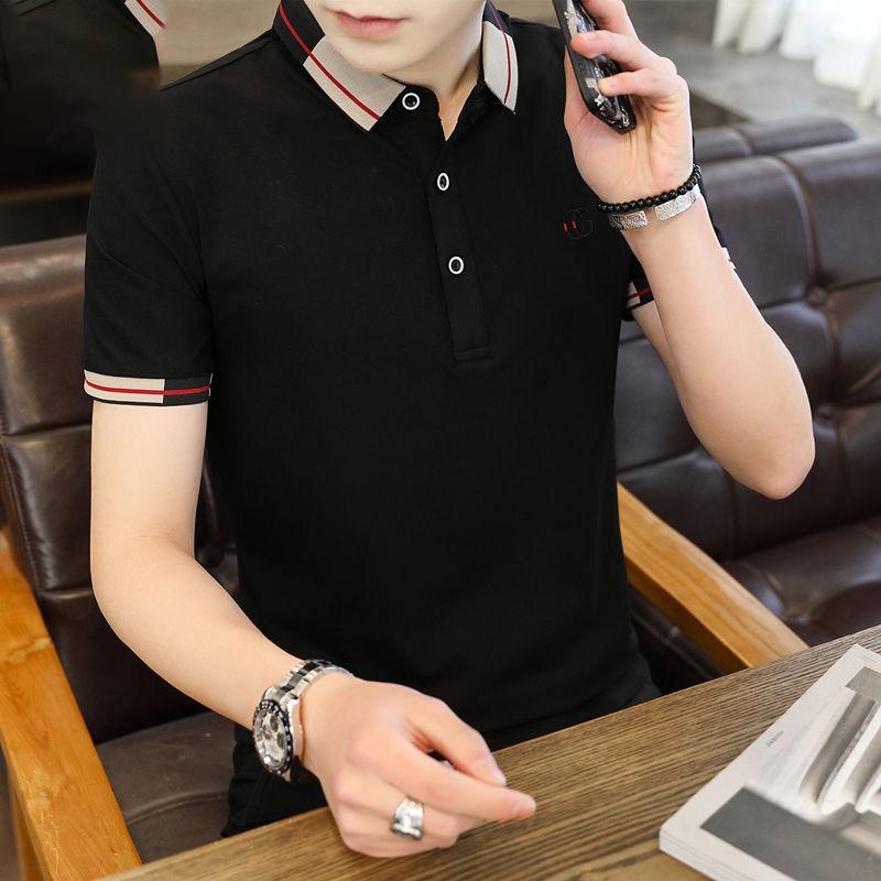 Summer Cotton Men's Shirt Thin Casual Large Size Shirt Trend T-shirt Men