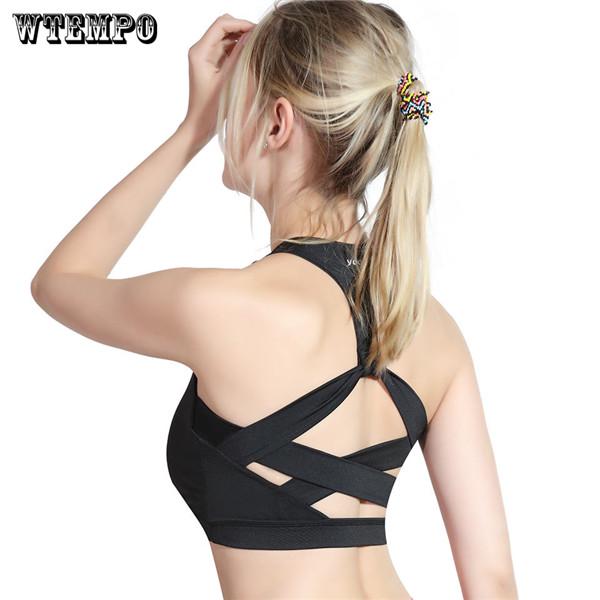 2019  Sports Yoga Bh Bra Front Zipper Top Sexy Women Fitness Push Up Gym Running Shockproof