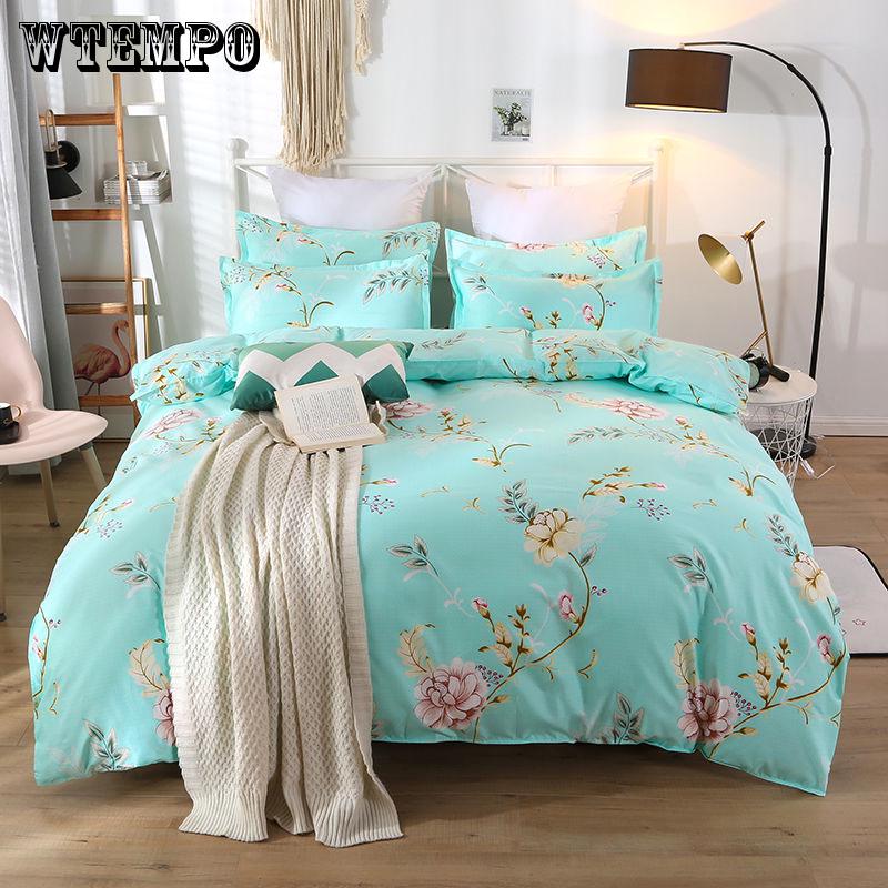 Comfort Polyester 3Pcs Duvet Cover Set Bedspread Fitted Sheet Twin Bedding Set