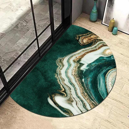 Nordic Semicircle Entrance Door Entrance Door Bathroom Absorbent Floor Mat Carpet Door Mat Household Foot Pad Non-slip Absorbent Pad