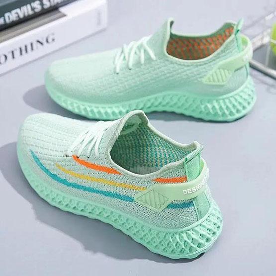 Women's Breathable Sports Shoes Mesh Casual Shoes Female Soft Sole Lightweight Shoes Non Slip Versatile Flying Sneakers