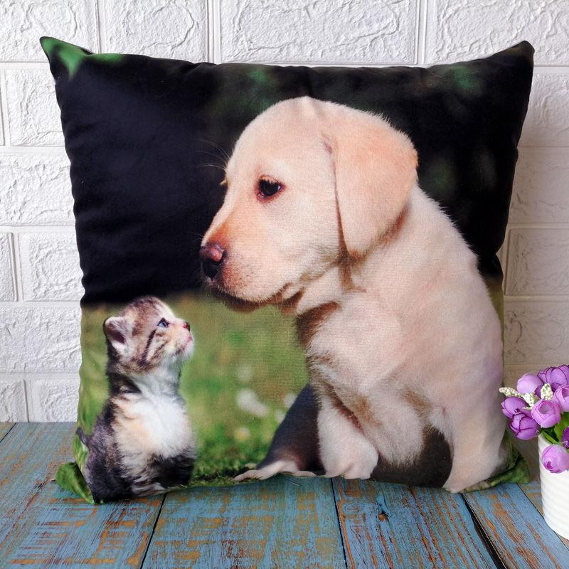 Washable Cushion Covers 3D Printed  Painted Pillowcase Decorative Christmas Cushion Cover for Sofa Case Pillows