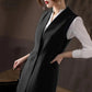 Long Vest Women Elegant Suit Vest Sleeveless Jackets Outerwear Office Lady Slim Waistcoat Vest Women's Casual Blazer