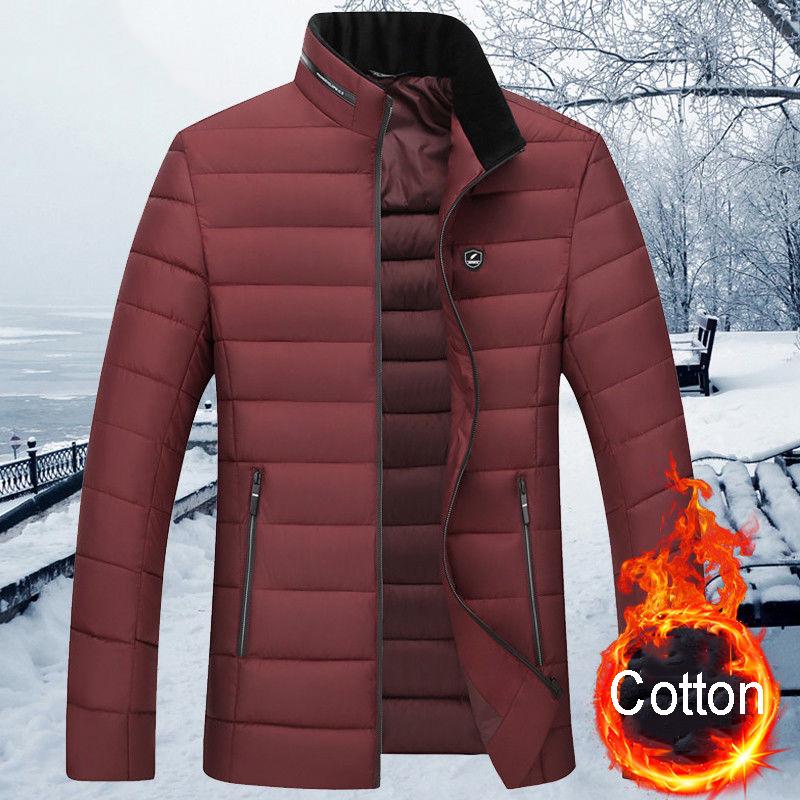 Trend Leisure Men's clothes Winter Medium and long section Cotton clothing Large size Down jacket