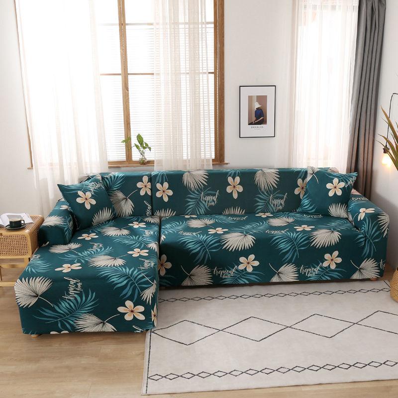 1-4 Seat Sofa Cover All-inclusive Universal Cover Fashion Printed Stretch Universal Sofa Cover Cover Leather Sofa Cushion Towel Full Cover Cloth