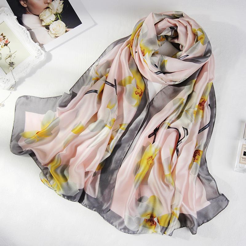 Scarves Womens Shawl Scarf Polyester Long Smooth Scarves Wrap