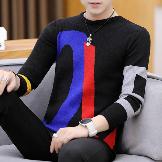 WTEMPO Sweater Mens Pullovers Slim Fit Jumpers Knitwear Warm Autumn Casual  Clothing Male