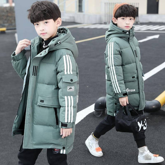 Boys Jackets Winter Down Coat  Boys Outerwear Clothing for Children Warm Coat Boys Hooded Jacket