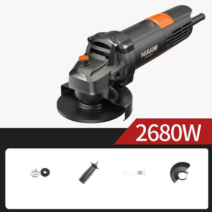 2680W Powerful Electric Angle Grinder Wired Polishing Cutting Machine Handheld Power Tool 4m Line Long