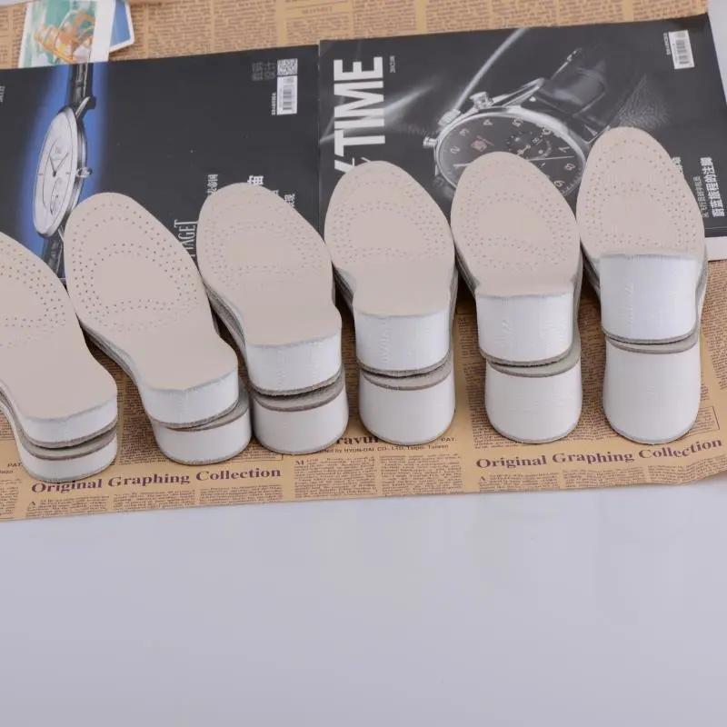 Women's Heightening Insoles Martin Boots Special Breathable Deodorant Inner Heightening Insoles Men's Heightening Pads Full Cushion Cowhide Insoles