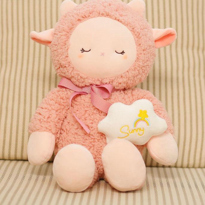 Cute Lamb Doll Children Lamb Plush Toy Sleeping Doll Kids Birthday Present Plush Soft Toys