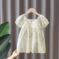 Girls Dress Short-sleeved Princess Dress Summer Korean Children's Summer Small and Medium-sized Children's Floral Western Skirt