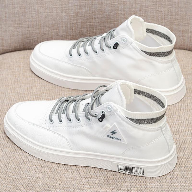 Canvas Men's High-top Shoes Spring Trend Sports Men's Shoes All-match Casual Shoes for Students