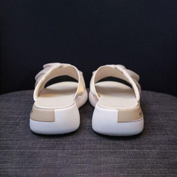 Summer Korean Version All-match Flat Sandals Non-slip Soft Bottom Ruffled Outer Wear High Slippers